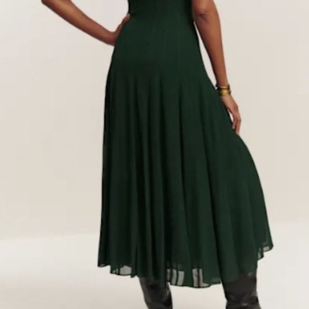 Reformation Katalina Dress - Forest Size 4 - Picture 4 of 6